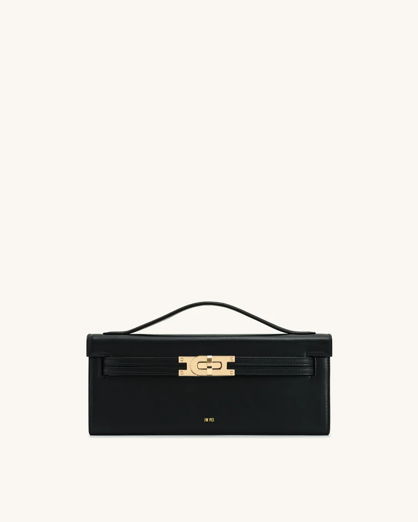 Bria Structured Top Handle Bag - Black