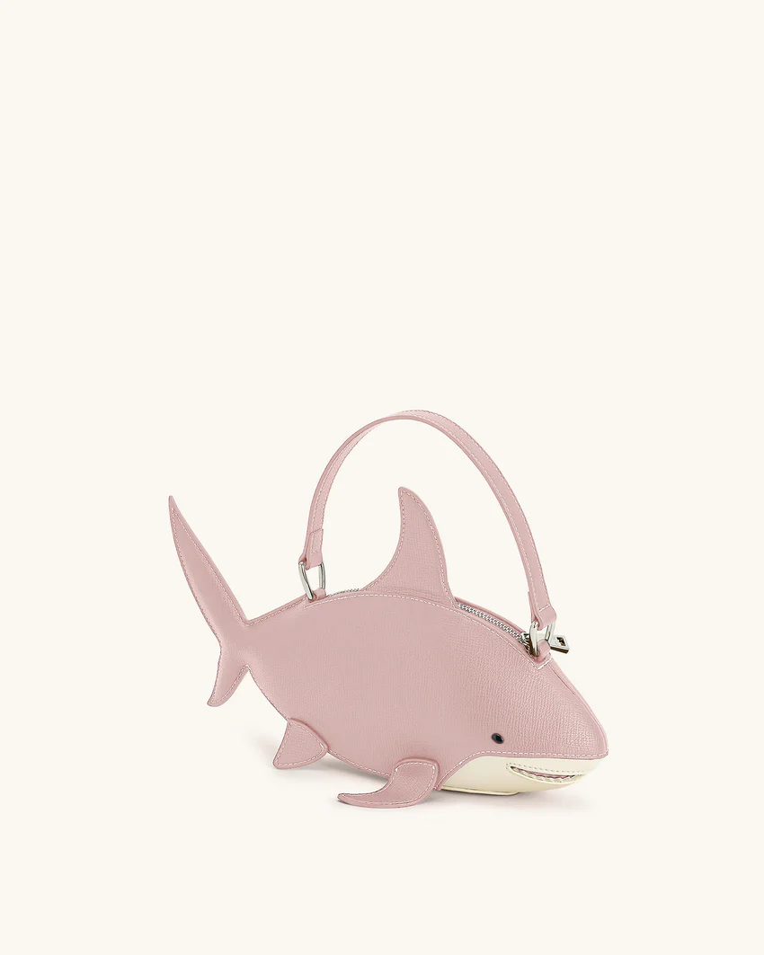 Nerys Shark Look Top Handle Bag - Pink