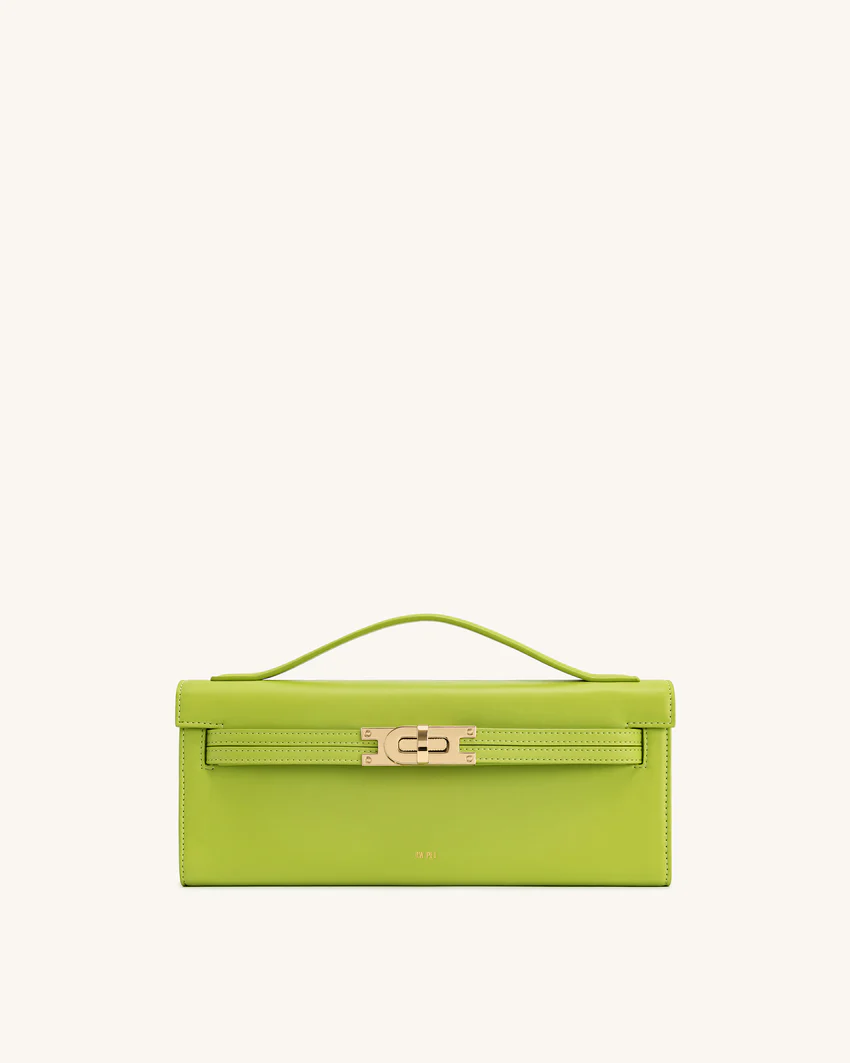 Bria Structured Top Handle Bag - Green