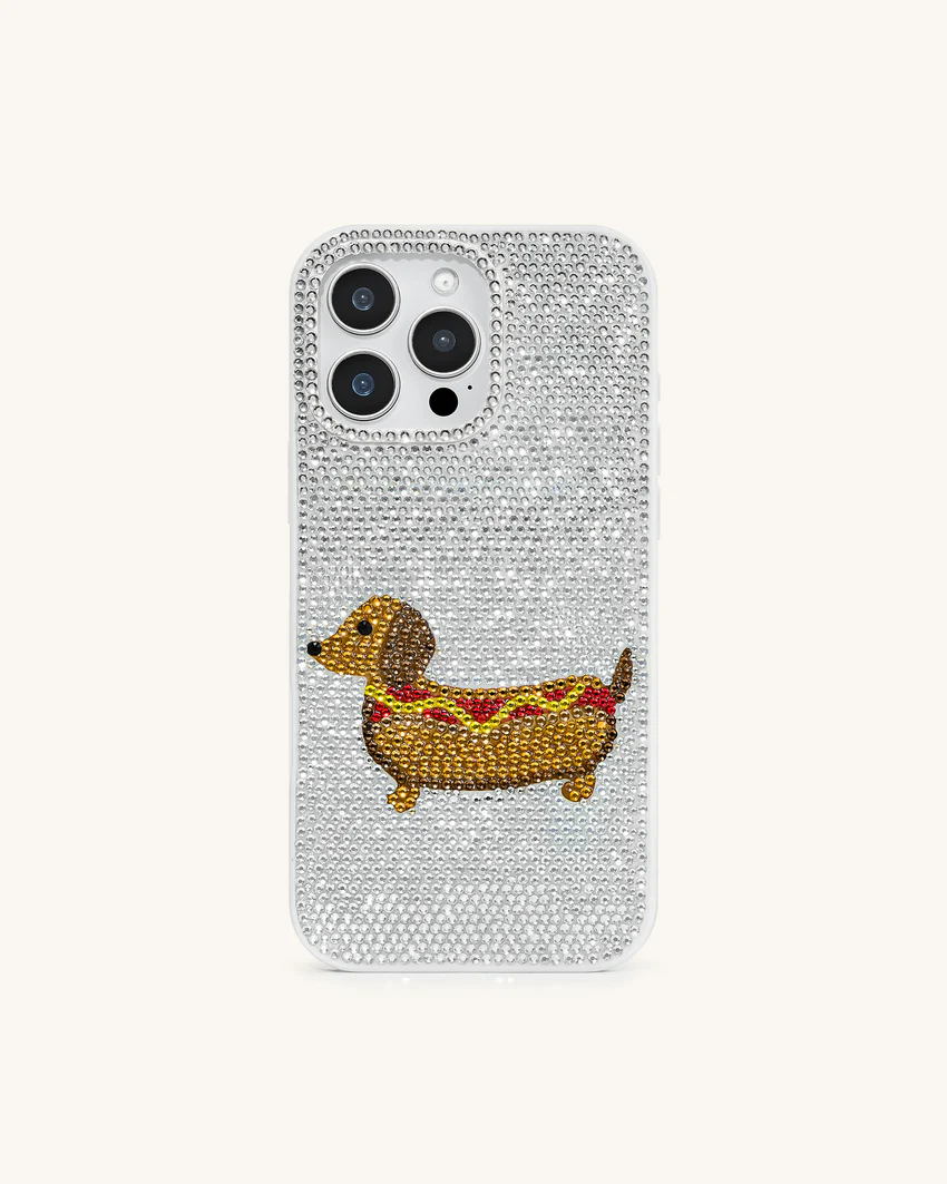 Dachshund Hot Dog Case - White
