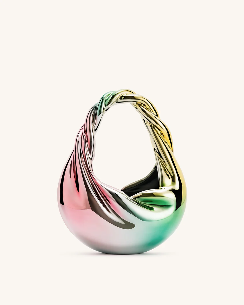 Willow Twist Crescent Top Handle Bag - Multicolor