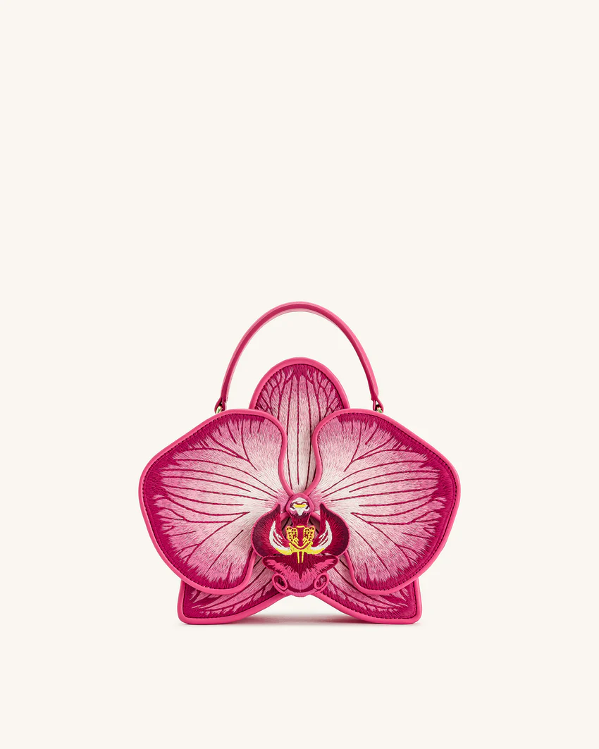 Flora Orchid Shaped Top Hand Bag - Pink