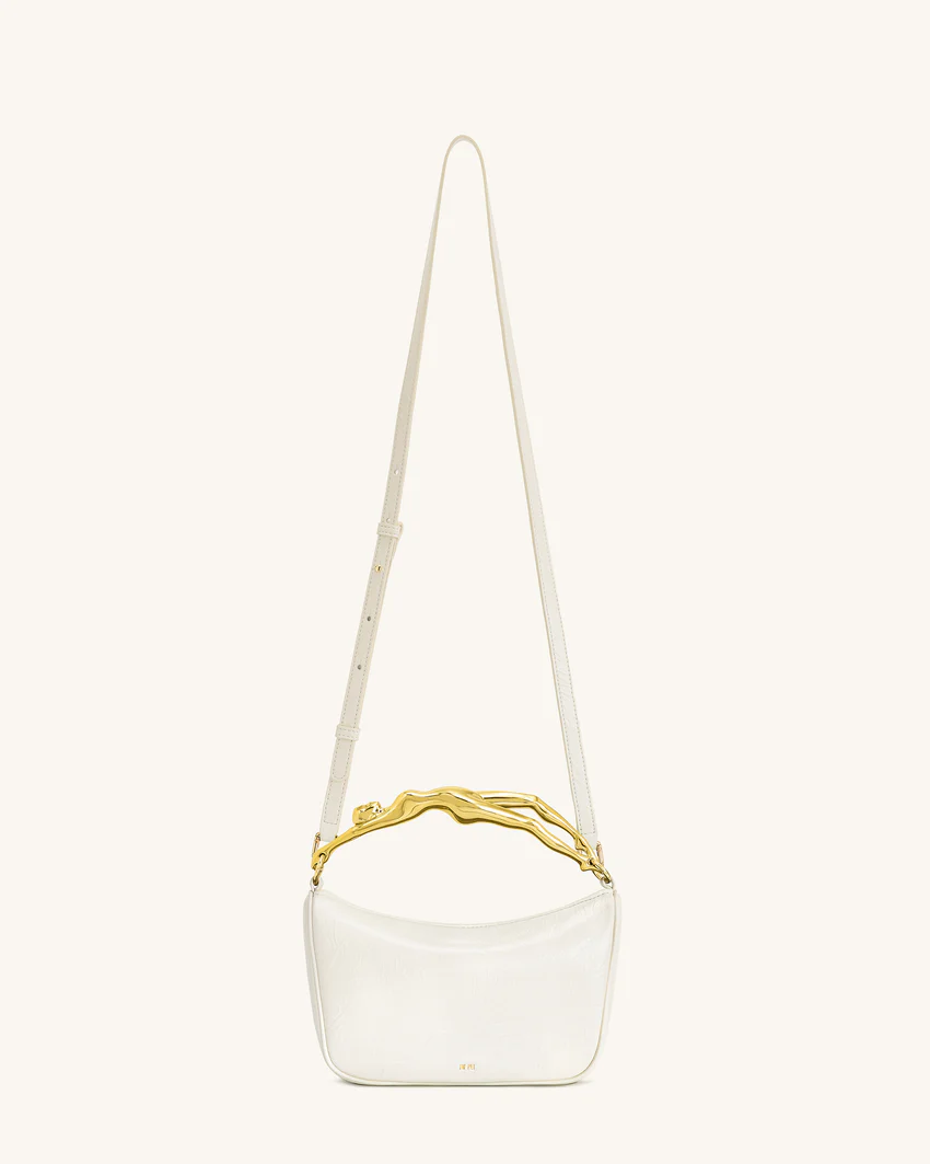 Jenny Human-shaped Handle Handbag - White