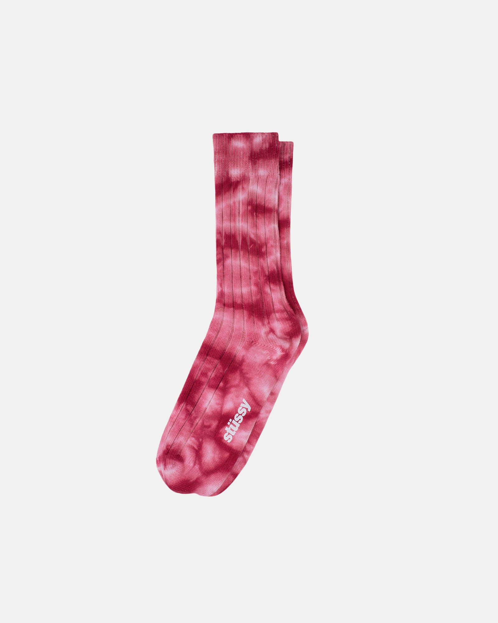DYED RIBBED CREW SOCKS