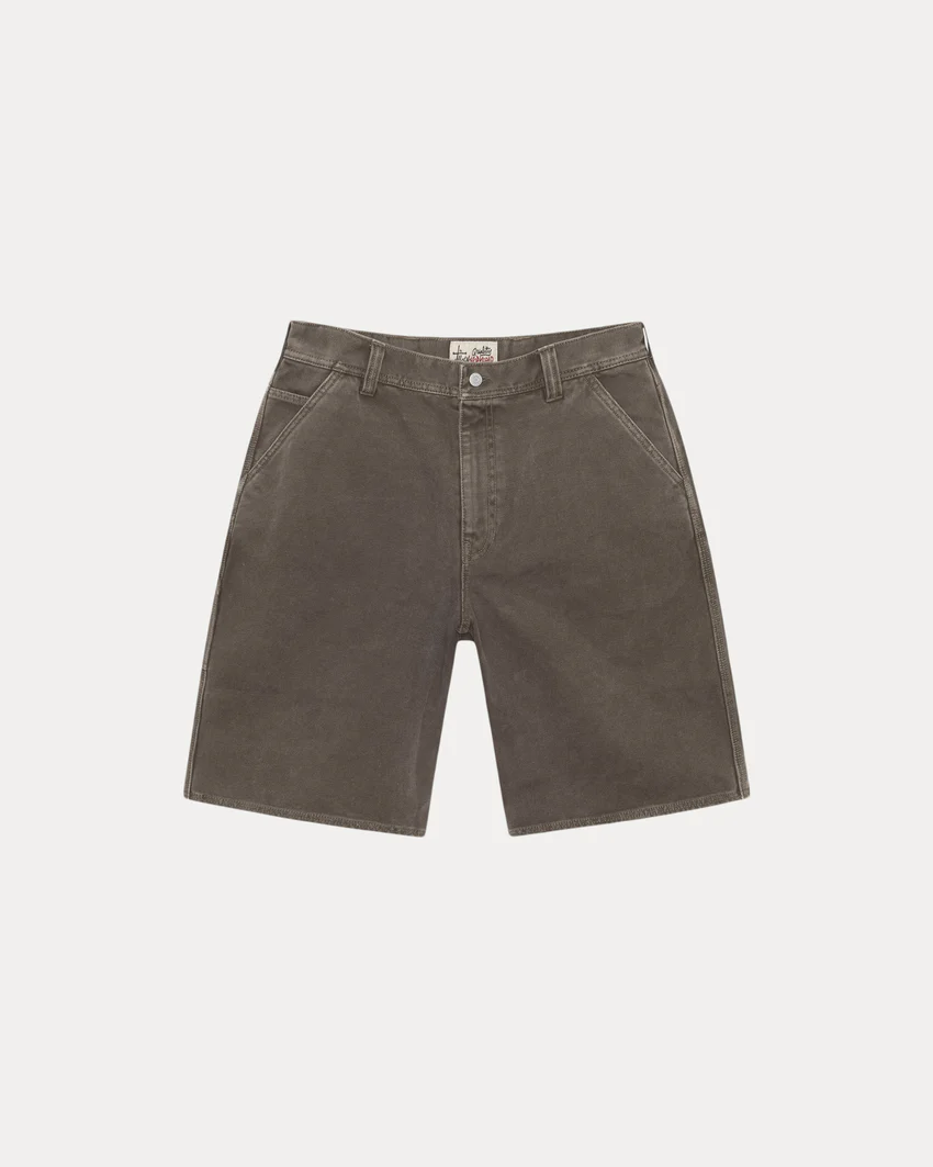 WASHED CANVAS WORK SHORT